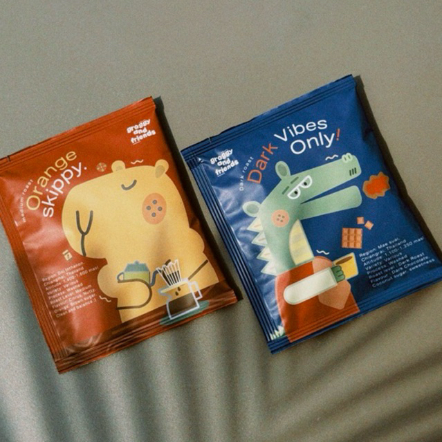 Groggy Drip Bag กาแฟดริปแบบซองพร้อมชง 2 รสชาติ