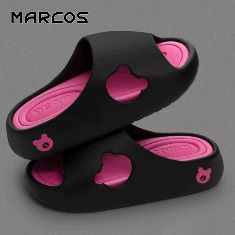 MARCOS พร้อมส่งจากไทย [MAR1018] รองเท้าแตะพื้นน่มสุดฟิ นพื้นสูงเจาะรูหัวใจกันน้ำ กันลื่นใส่ง่าย  ไม่เจ็บเท้า