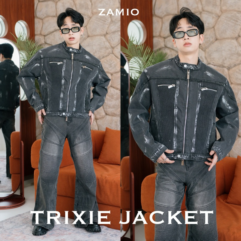 TRIXIE JACKET เสื้อแจ็คเก็ตยีนส์ทรงโอเวอร์ไซส์