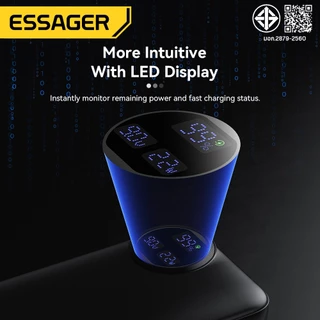 Essager พาวเวอร์แบงค์ 22.5W 10,000 mAh/20,000 mAh อะแดปเตอร์ USB Type C ชาร์จเร็วสำหรับเครื่องชาร์จโทรศัพท์มือถือแบบเร็ว
