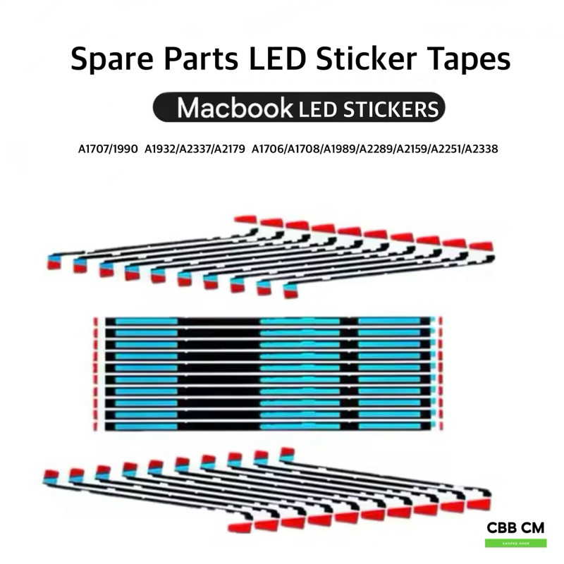 พร้อมส่งค่ะ🇹🇭 ชุดเทปกาวติดหน้าจอ Macbook Air 13 Pro 13 15 sticker lcd จอแมคบุค