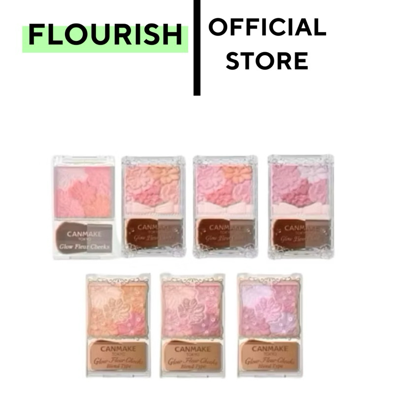 พร้อมส่งในไทย ฉลาก🇯🇵‼️ CANMAKE Glow Fleur Cheeks บลัชออนเนื้อฝุ่นโปร่งแสง