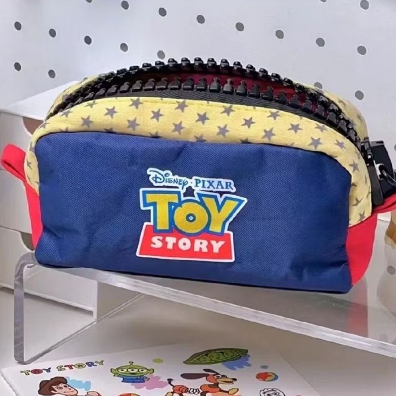 พร้อมส่งจากไทย กระเป๋าดินสอ กระเป๋าเครื่องเขียน  กระเป๋าอเนกประสงค์ พิมพ์ลายการ์ตูน ใบใหญ่ จุของได้เยอะ