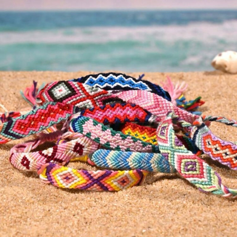 MORNINGDAISY  สร้อยข้อมือถักแบบโบฮีเมียน แฟชั่นSummer collection