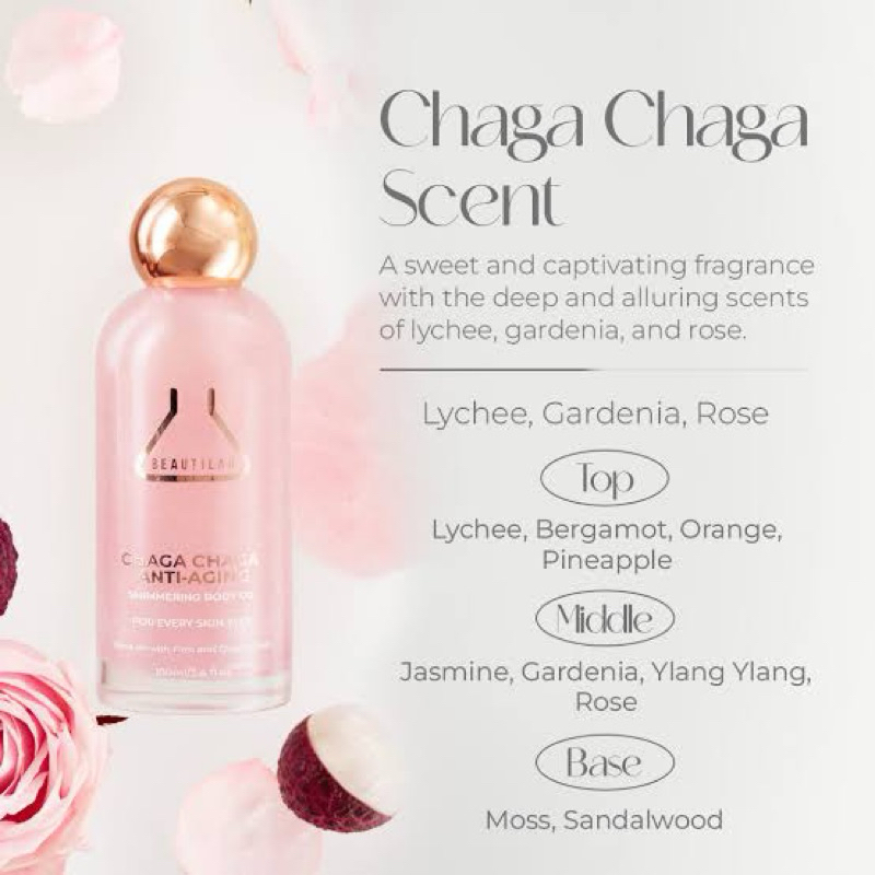 east Beautilab shimmering body oil 100มล. บอดี้ออยบำรุงผิวโกลว์ ให้ผิวเปล่งประกายมีออร่ามีชริมเมอร์ว