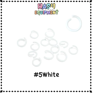 HasuEquipment 100 ชิ้น ห่วงสี 8-10mm รุ่นหนา ห่วงกลม ห่วงคล้องจี้ ห่วงเชื่อม Hasu Equipment [RING]