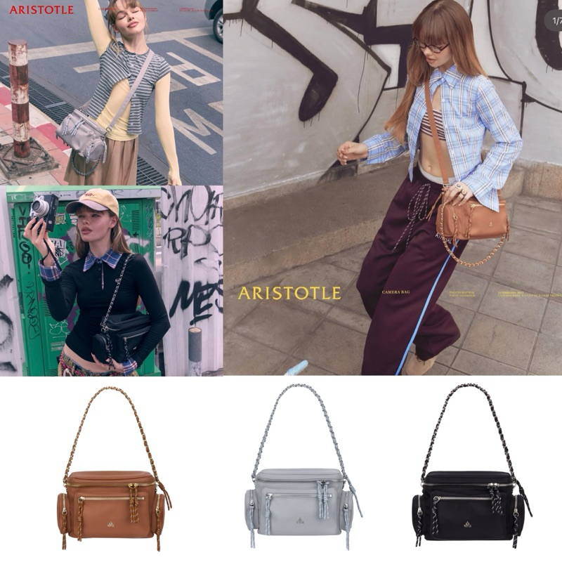 ใช้โค้ดลด20%-30%ได้น้าา ARISTOTLE BAG – CAMERA BAG ดัดแปลงมาจากกระเป๋ากล้อง มีสายสะพายไหล่ สายcrossbodyได้