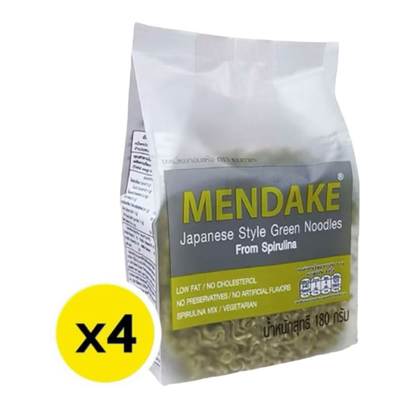 เมนดาเกะ(Mendake)บะหมี่หยกสไตล์ญี่ปุ่น 180 กรัม 4แพ็ค