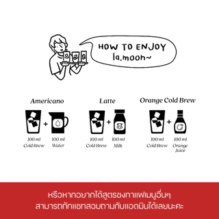 Lamoon ส่งด่วน กทม. กาแฟสกัดเย็นแบบเข้มข้น Cold Brew Concentrate เข้มข้น หอม อร่อย ละมุนสมชื่อ