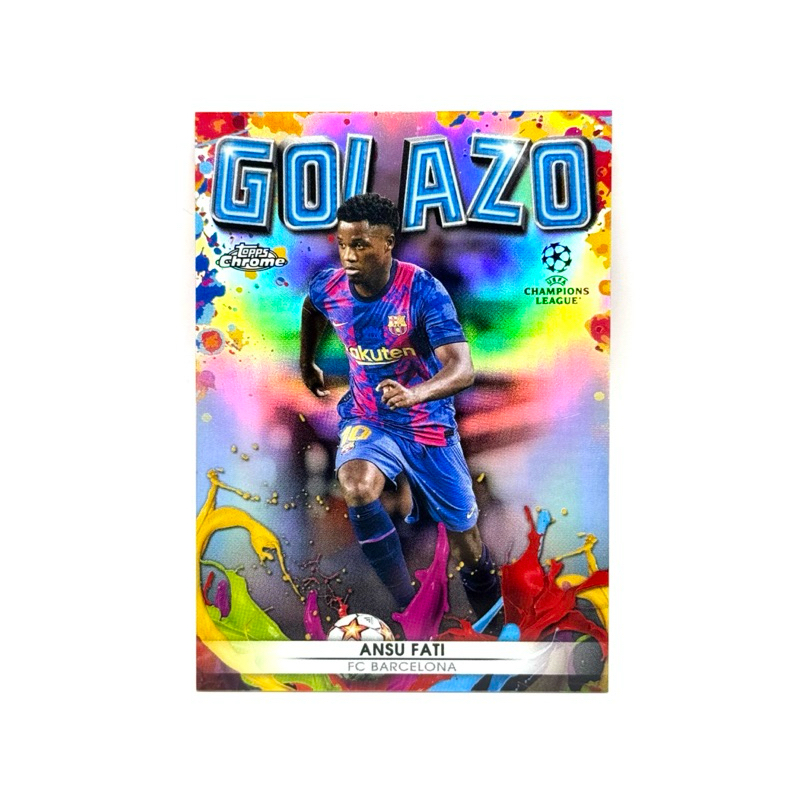 Topps Chrome UCL 21/22 Ansu Fati FC Barcelona Golazo
