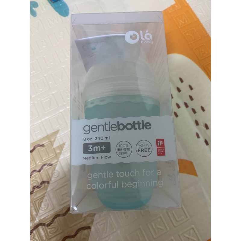 ขวดนม olababy สีฟ้า สภาพดี