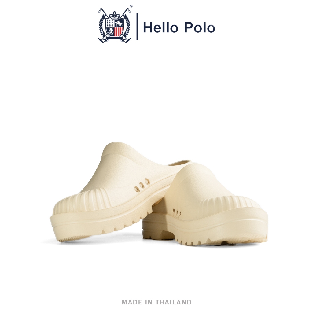Hello Polo รองเท้าเปิดส้น รองเท้าแตะนุ่ม สําหรับผู้ชาย แฟชั่น ทนต่อการสึกหรอ กันลื่น ส้นหนา 4 ซม นุ่มนวลเหมือนเมฆ HP8045
