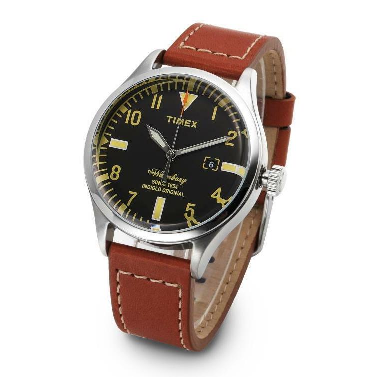 Timex Redwings TW2P84000 Limited Edition นาฬิกา Timex ผู้ชาย ของแท้ สายหนัง รับประกัน 1 ปี 12/24HR