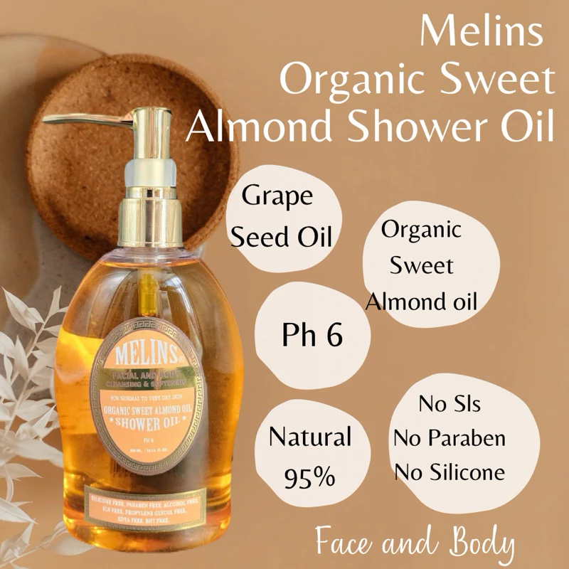 Melins Organic Sweet Almond Oil ออยล์อาบน้ำออแกนิก thumbnail 6