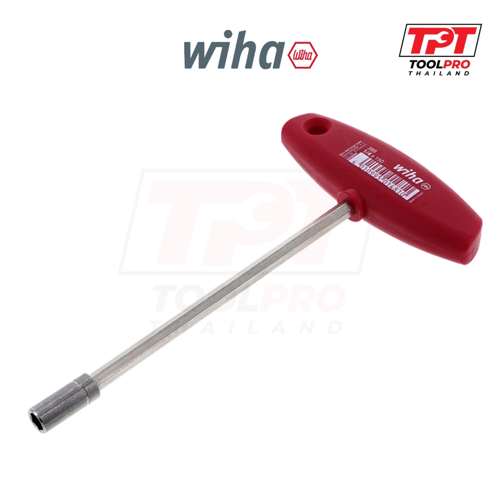 Wiha ด้ามจับดอกไขควง T-Handle 1/4" Magnetic Bit Holder (38800)