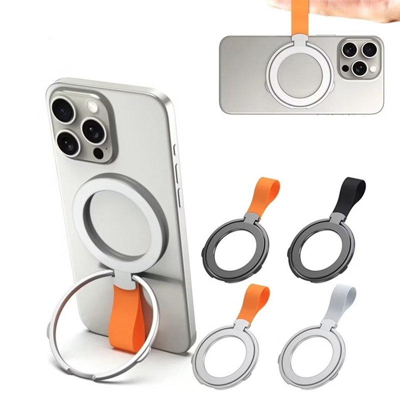 CZ แหวนแม่เหล็กสำหรับ สําหรับ iPhone Ring Holder MagSafeกรณีซิลิโคนปรับแหวนนิ้วมือแม่เหล็กสําหรับ แม่เหล็กแหวนหัวเข็มขัด