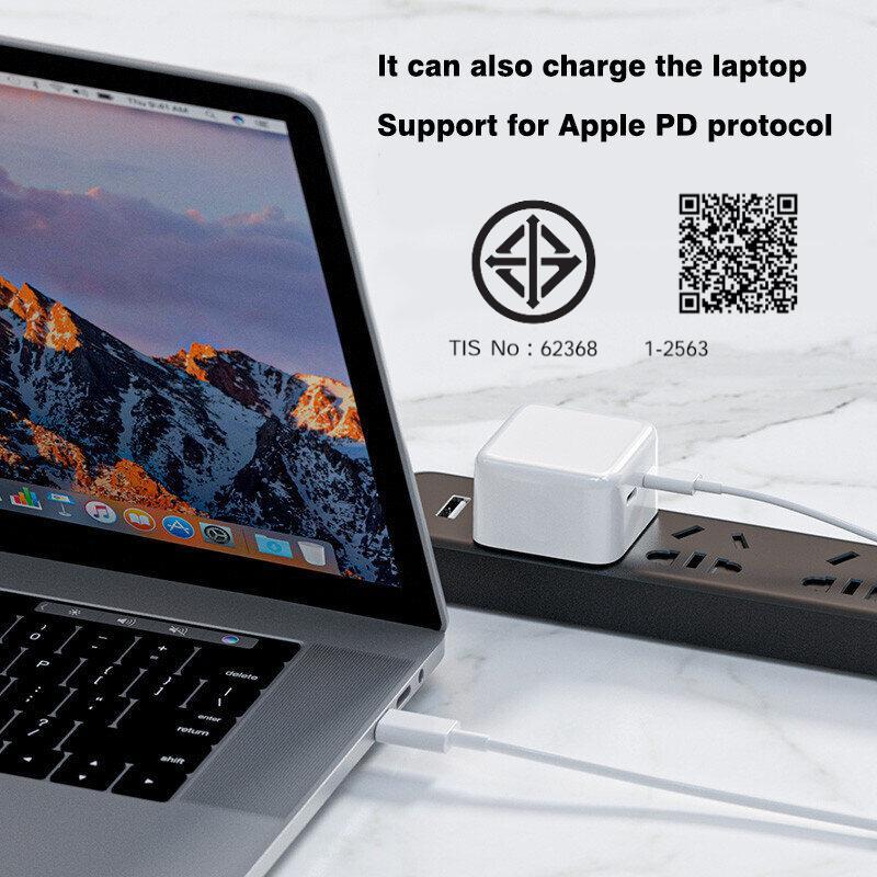 ที่ชาร์จโทรศัพท์มือถือ 35w 2 พอร์ต C Type PD แบบพกพา ชาร์จเร็ว สําหรับโทรศัพท์ 16 15 14 13 12 11 X s pro max - รูปที่ 6