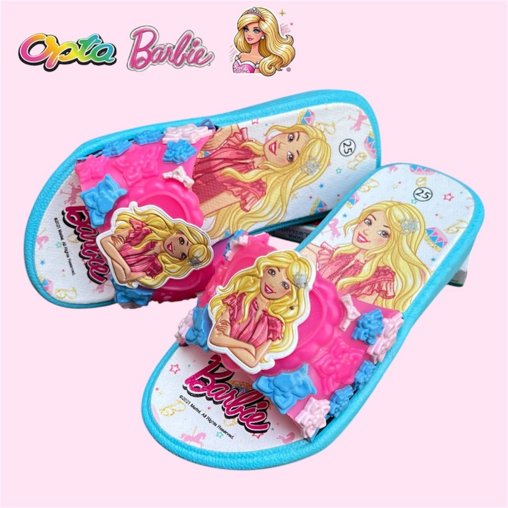 OPTA รองเท้าแตะเด็ก บาร์บี้ ลิขสิทธิ์แท้100% ใส่สบาย มีพร้อมส่งจัดส่งทุกวัน