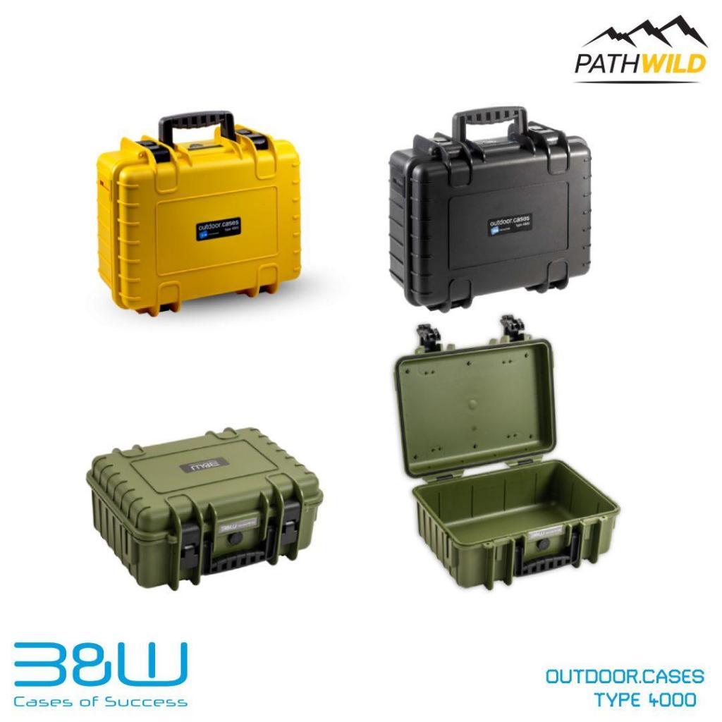B&W OUTDOOR.CASES TYPE 4000 กล่องใส่อุปกรณ์สุดถึก สุดทน สัญชาติเยอรมัน ป้องกันแรงกระแทกสูง น้ำหนักเบา มีวาล์วปรับแรงดัน