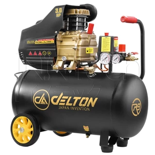 DELTON ปั๊มลมโรตารี่ 50 ลิตร 3 แรงม้า Rotary Air Compressor 50L รุ่น DRT-50L-R ทนทานงานหนัก จ่ายลมแรง เติมลมเร็ว