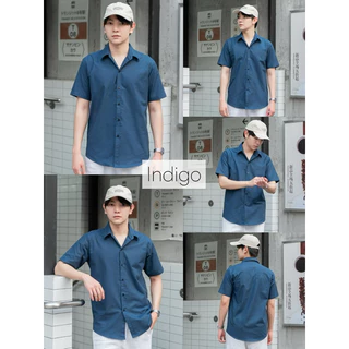 เสื้อเชิ้ตแขนสั้นชาย เชิ้ตคอปก ผ้าOXFORD หลากสี Sz.40-48