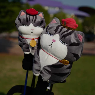 ตุ๊กตาครอบหัวไม้กอล์ฟแมวมึน Golf Head Cover for Driver, FAIRWAY or HYBRID