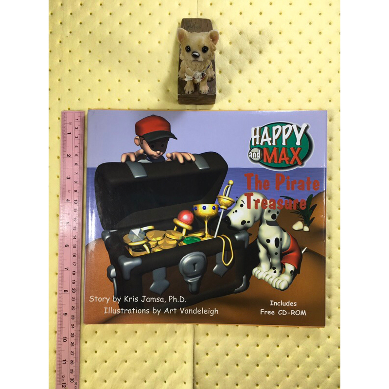 Happy and Max The Pirate Treasure ❌ No CD-Rom ❌ By Kris Jamsa หนังสือภาษาอังกฤษ (มือสอง) ปกแข็ง