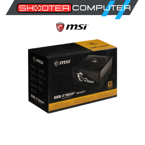 อุปกรณ์จ่ายไฟ MSI Power Supply MPG A750GF/A650GF 80 Plus Gold