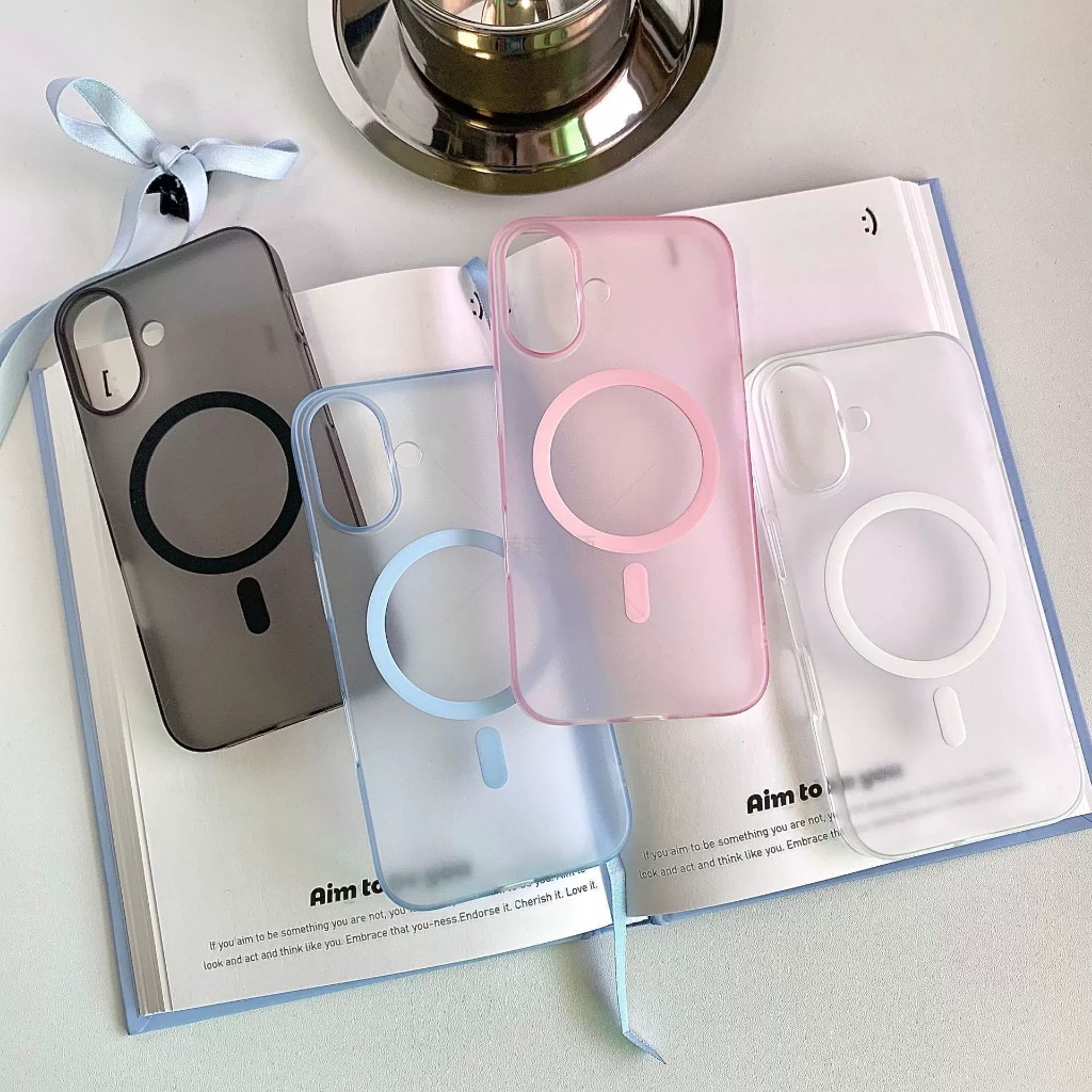 < จัดส่งในพื้นที่}เคสป้องกันบางเฉียบ lPhone 16promax15/14ปลอกป้องกันการดูดแม่เหล็กป้องกันการตก