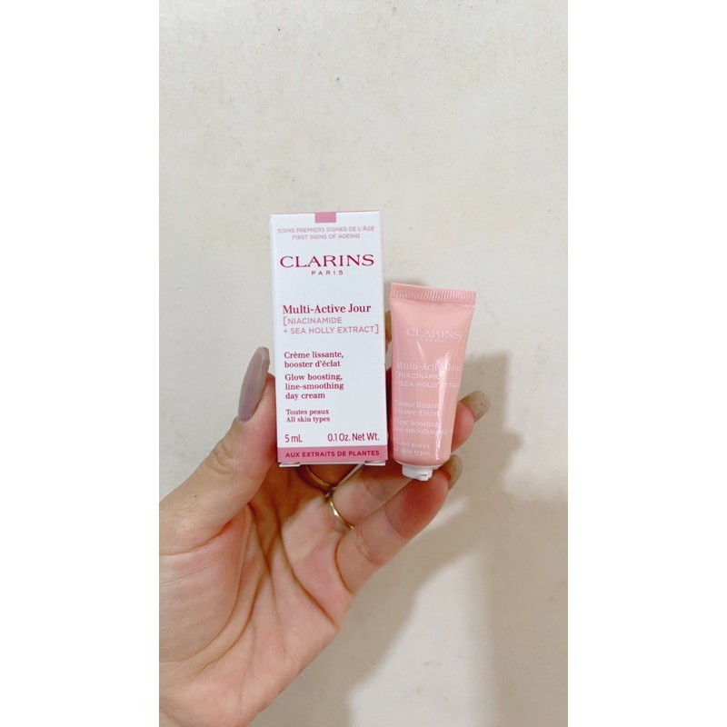 พร้อมส่ง CLARINS Multi Active Jour Glow Boosting Line Smoothing Day Cream 5 ml.