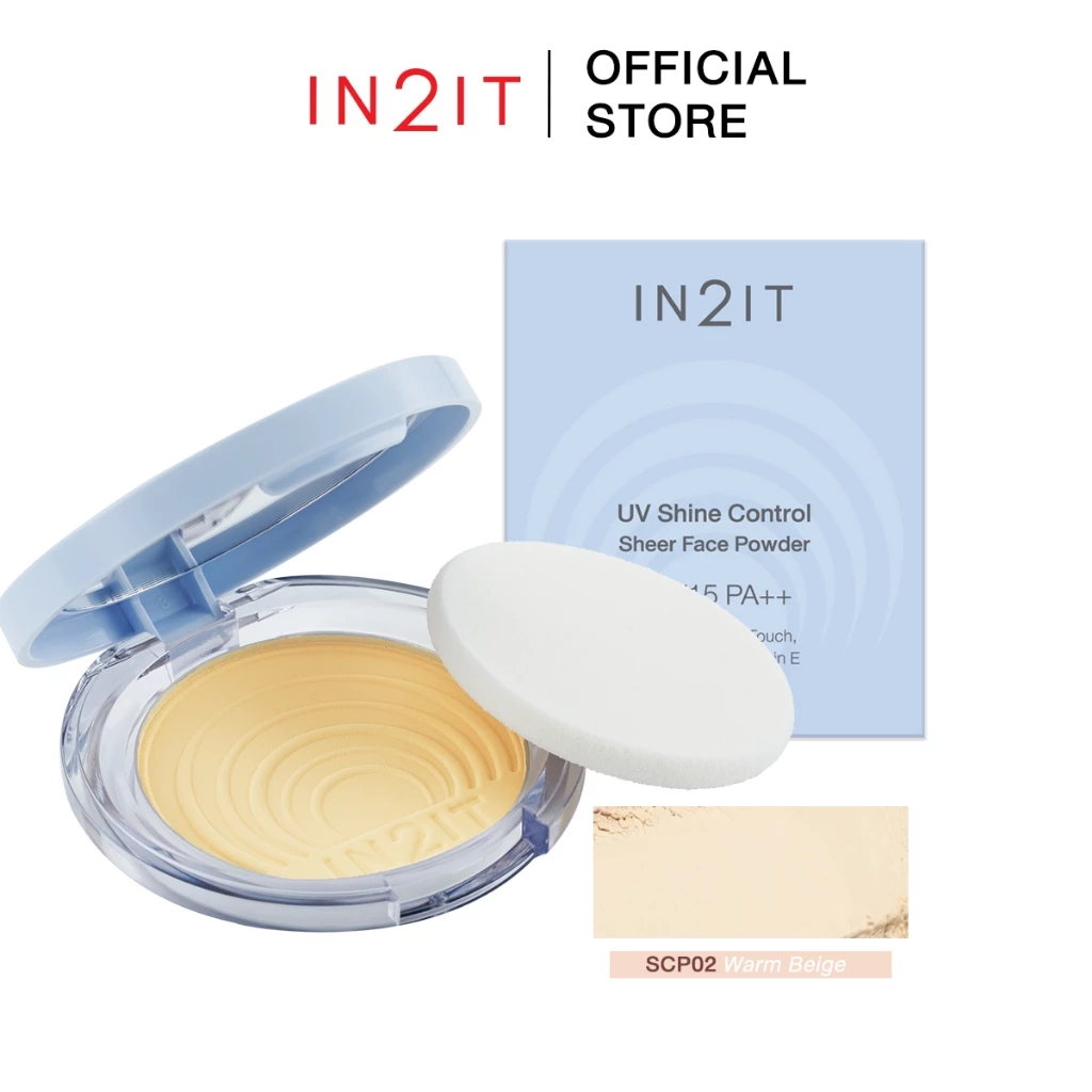 IN2IT UV Shine Control Sheer Face Powder - SCP02 สี WARM BEIGE