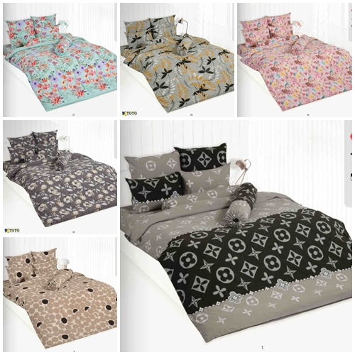 TOTO 2025 ผ้าปูที่นอน(รวมผ้านวม) 3.5 5 6 ฟุต สูง 10 นิ้ว TT748CC TT767BL TT783 TT784 TT785 TT786 TT7