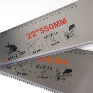 MUSCLE COW เลื่อยตัดไม้ มีสองขนาด 20" และ 22" เลื่อยมือ เลื่อยกิ่งไม้