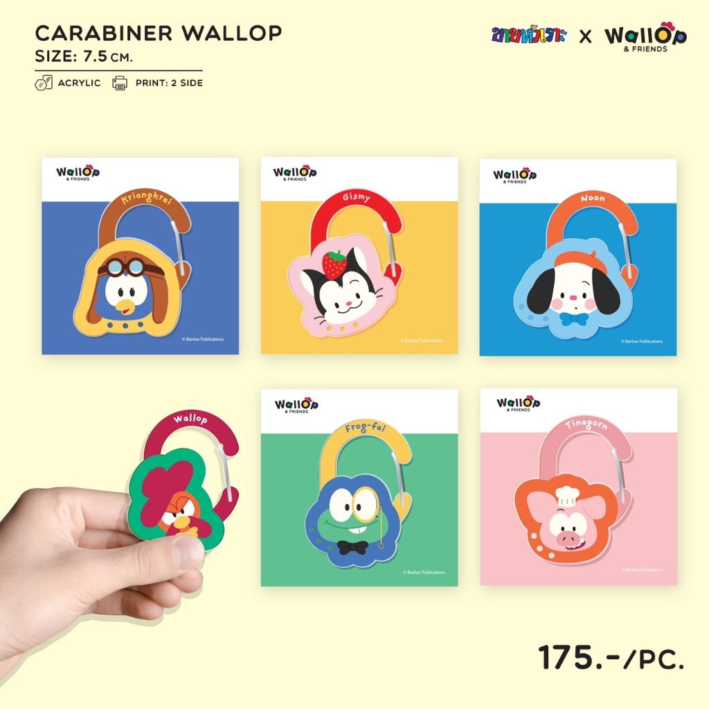 ACRYLIC CARABINER WALLOP