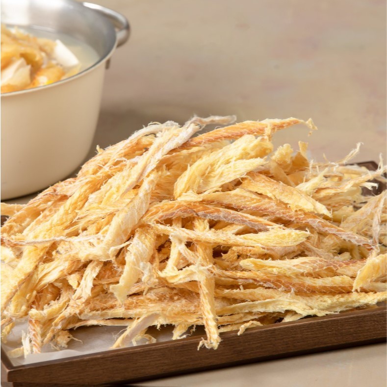 พร้อมส่ง 황태채 ปลาพอลแลคแห้ง 100% ไม่ปรุงแต่ง Dried Pollack 100g,500g