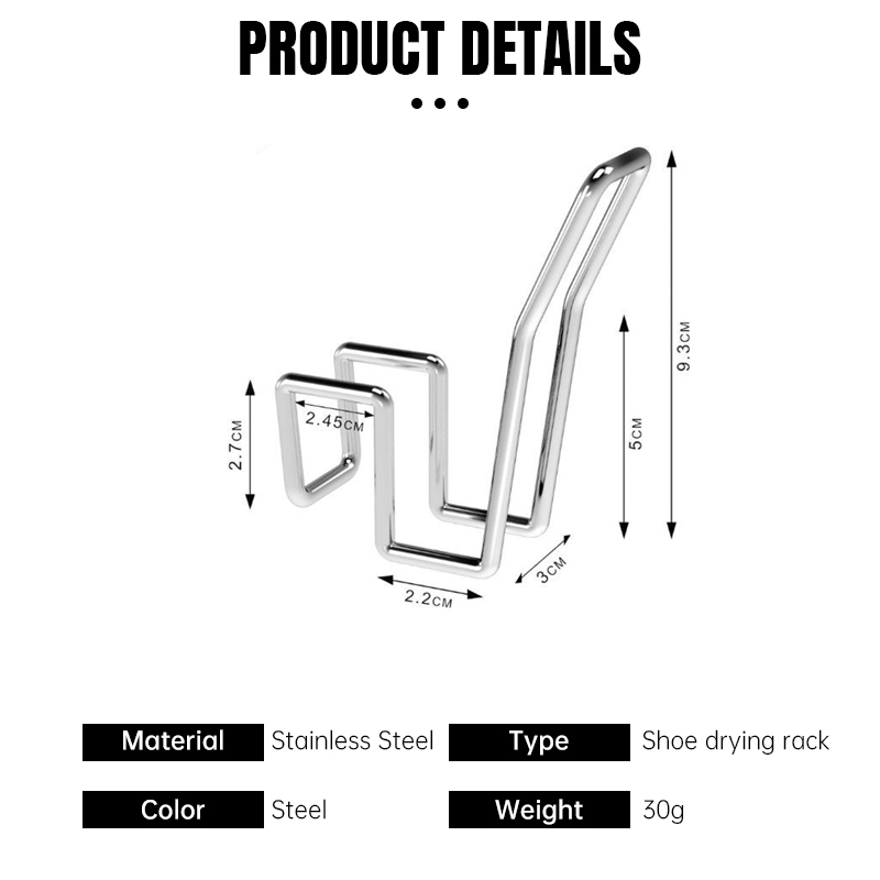 ตะขอสแตนเลส ตะขอระเบียง ตะขอแขวนรองเท้า ขอเกี่ยวหน้าต่าง ใช้ได้กับ ราวระเบียง ราวแขวนระเบียง✨Anollao - รูปที่ 7