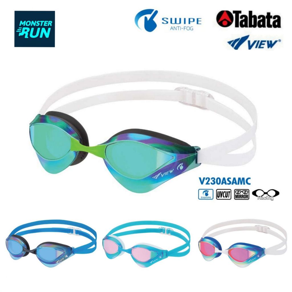 แว่นตาว่ายน้ำ VIEW  V230ASAMC สำหรับผู้ใหญ่และเด็กโต