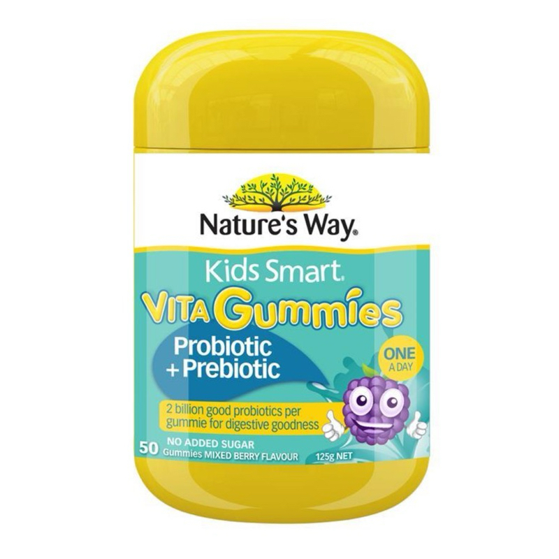 Nature's Way Kids Smart Vita Gummies Probiotic + Prebiotic 50 Pastilles