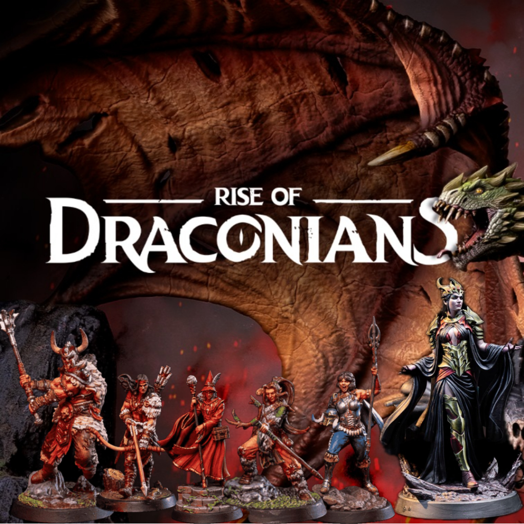 Dnd Miniature I Rise of Dragonians I (งานเรซิ่นยังไม่ลงสี) ฐาน 1-2 นิ้ว