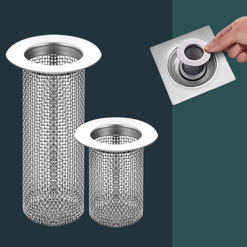 ตัวกรองท่อระบายน้ำในห้องน้ำ ท่อระบายน้ำทิ้ง ท่อระบายน้ำ อ่างล้างหน้า ตาข่ายป้องกันการอุดตันสำหรับเส้นผม เครื่องใช้ในบ้าน