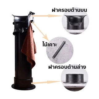 ถังเคาะกากกาแฟ ถังกากกาแฟ ที่เคาะกากกาแฟ ถังเคาะกากกาแฟทรงสูง ฝาครอบถอดได้ ทําความสะอาดง่าย