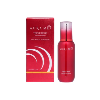 1 ขวด เซรั่มหยุดแก่ ถูกที่สุด !! เซรั่ม Aura Me Triple Rose Concentrate Serum 30 ml