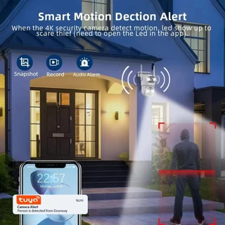 กล้องวงจรปิดเลนส์คู่ Tuya Dua IP Camera 4K WIFI มาพร้อมระบบ AI ใช้กับแอพ TuyaSmart/Smart Life