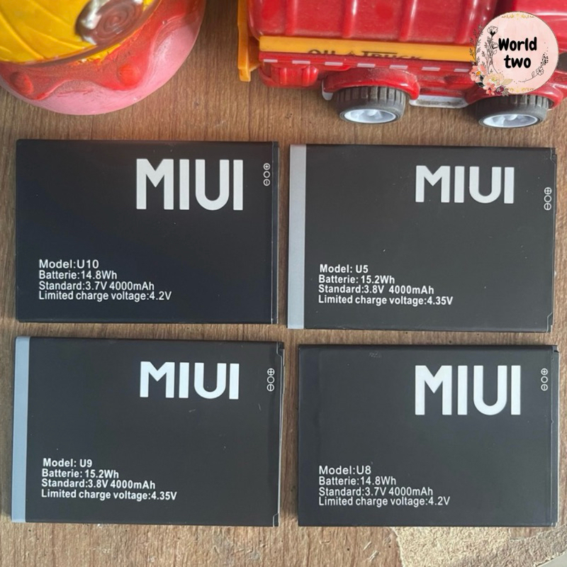 แบตเตอรี่ MIUI U1/U2/U3/U4/U5/U6/U7/U8/U9/U10/U11/U12/U13/U15/U17/U22/U23