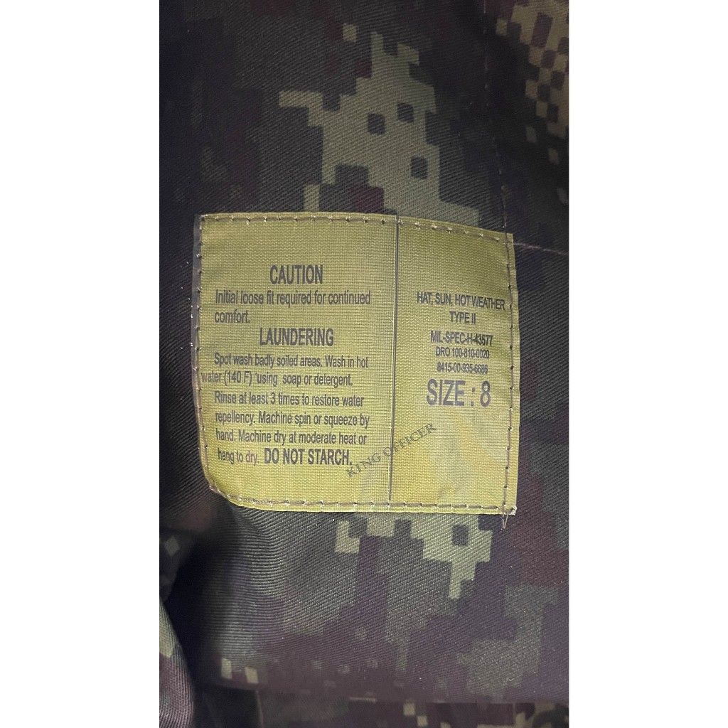 หมวกปีกสั้น ทหารบก ทบ. ARMY ลายพรางดิจิตอล กองทัพบก ถักเชือกพาราคอร์ส  Paracord อาร์ม ตีนตุ๊แก (A62) - รูปที่ 3