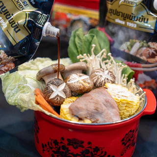 (ฮาลาล) ยกลัง 10ถุง ชาบู น้ำดำ 900g เพียวฟู้สด์ ซุปน้ำดำ น้ำดำ