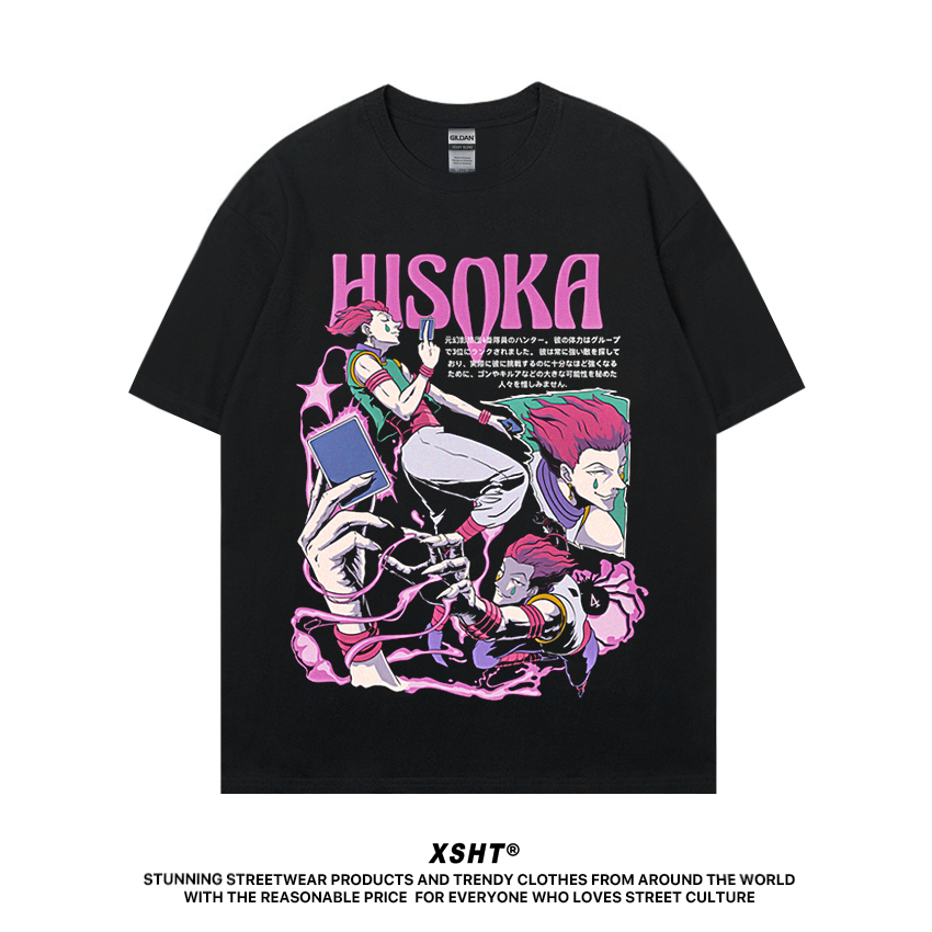🔥พร้อมส่ง🔥 เสื้อ Anime : Hunter x Hunter (Hisoka v.2) Tee - Black (สีดำ) by XSHT