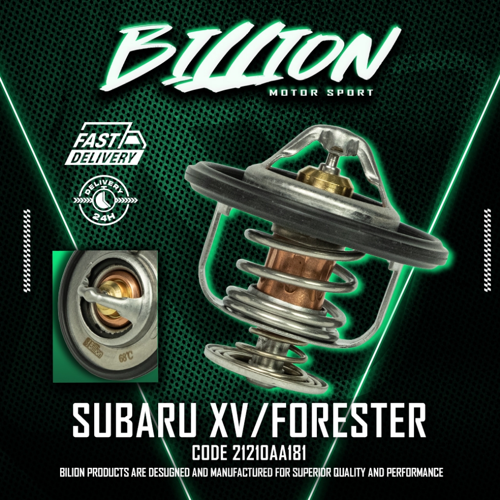 Billion Thermostat 68° วาล์วน้ำ Billion 68 องศา [Part No.21210AA181] Subaru XV,Forester 2.0i,LEGACY1