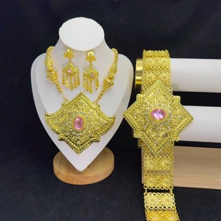 ชุดสร้อยคอสีทอง ไทยโบราณ สังวาลย์และเข็มขัด สวมใส่ได้ทั้งชาย…