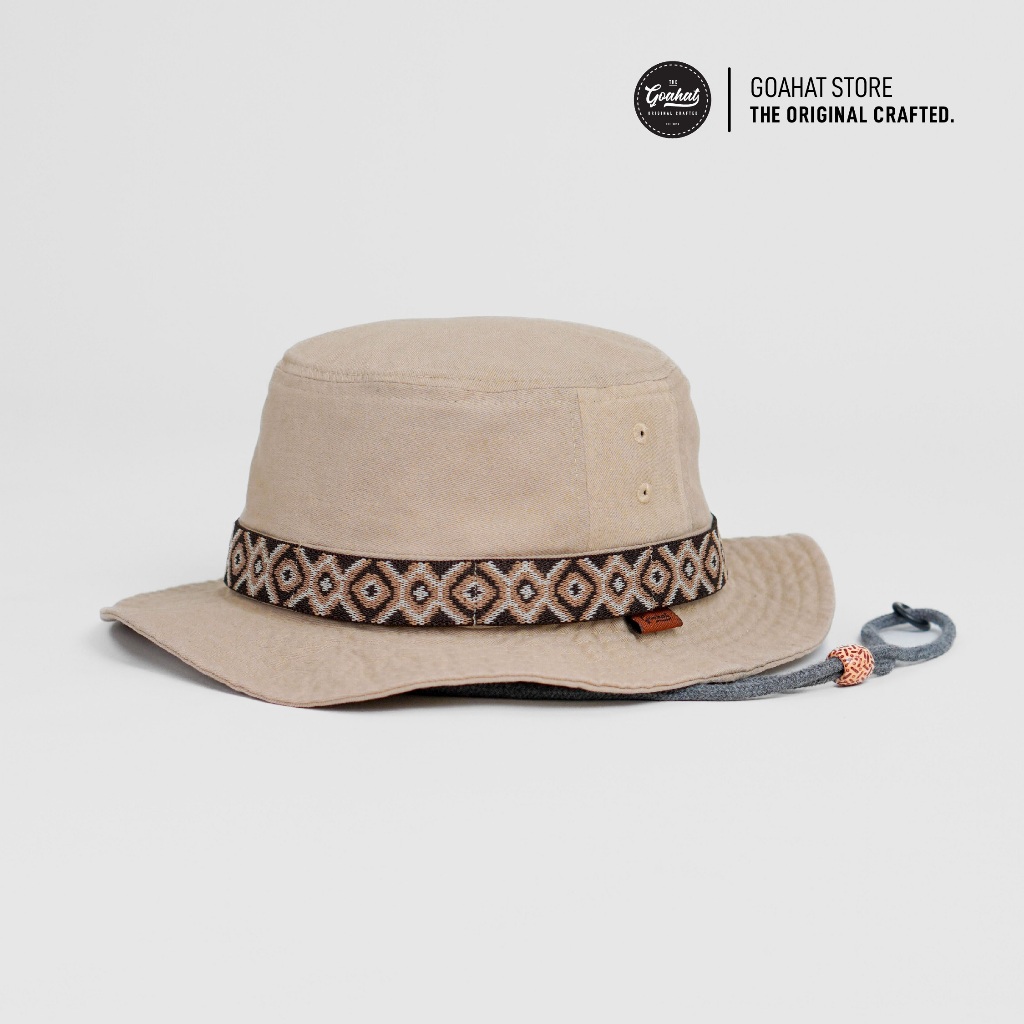 G116 Bohemian หมวกเดินป่า หมวกทหาร งาน Handmade ผ้า Cotton ฟอก สวย ใส่สบาย ระบายอากาศได้ดี